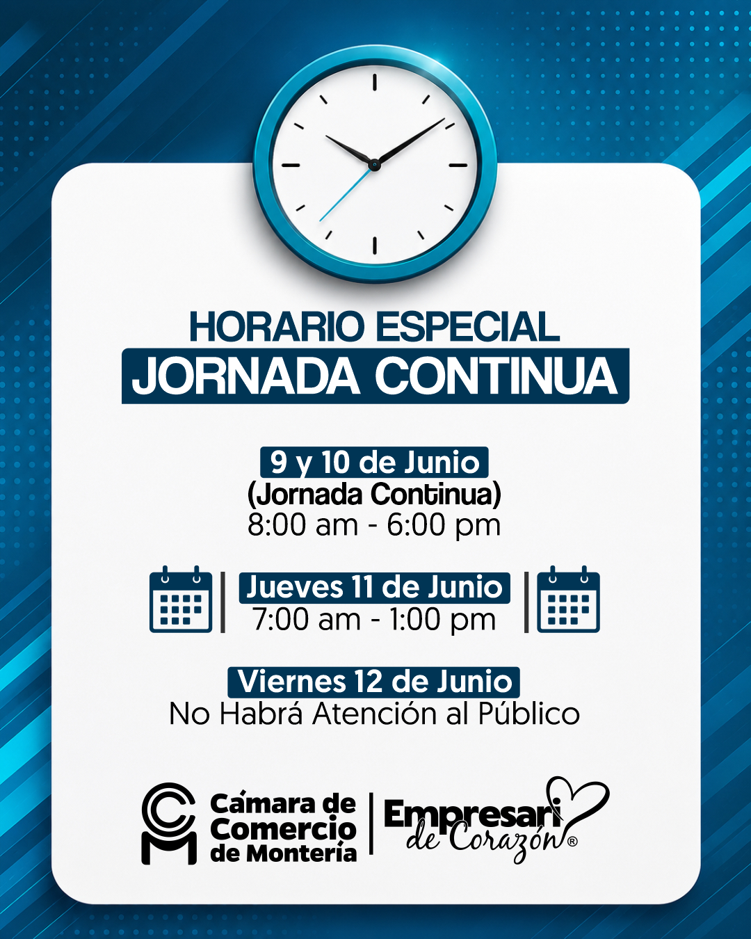 calendario JUNIO