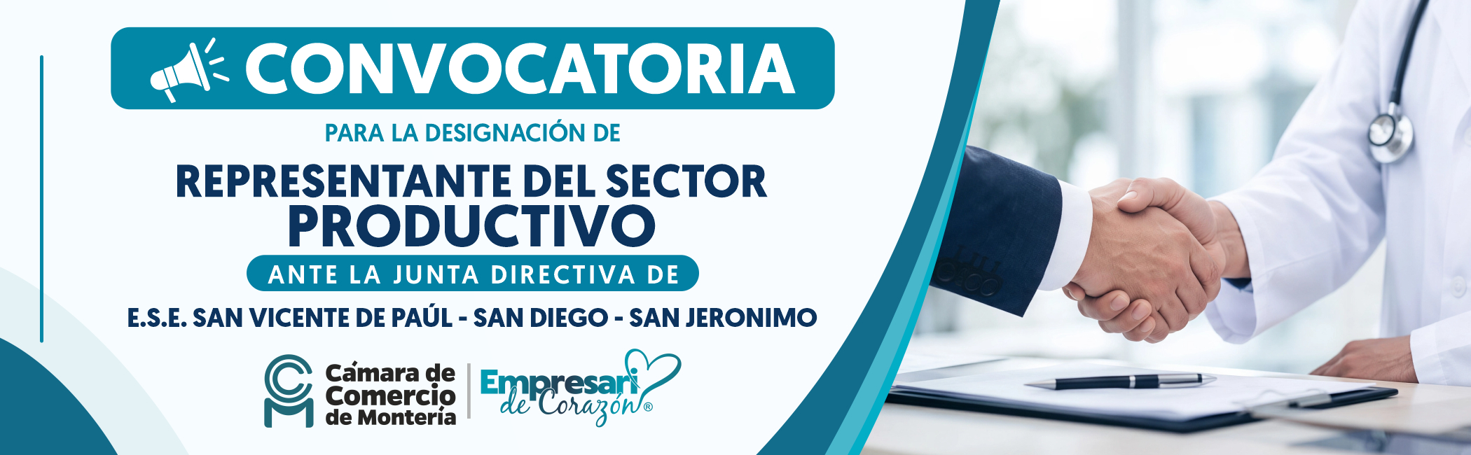 CONVOCATORIA PARA LA DESIGNACIÓN DEL REPRESENTANTE DEL SECTOR PRODUCTIVO