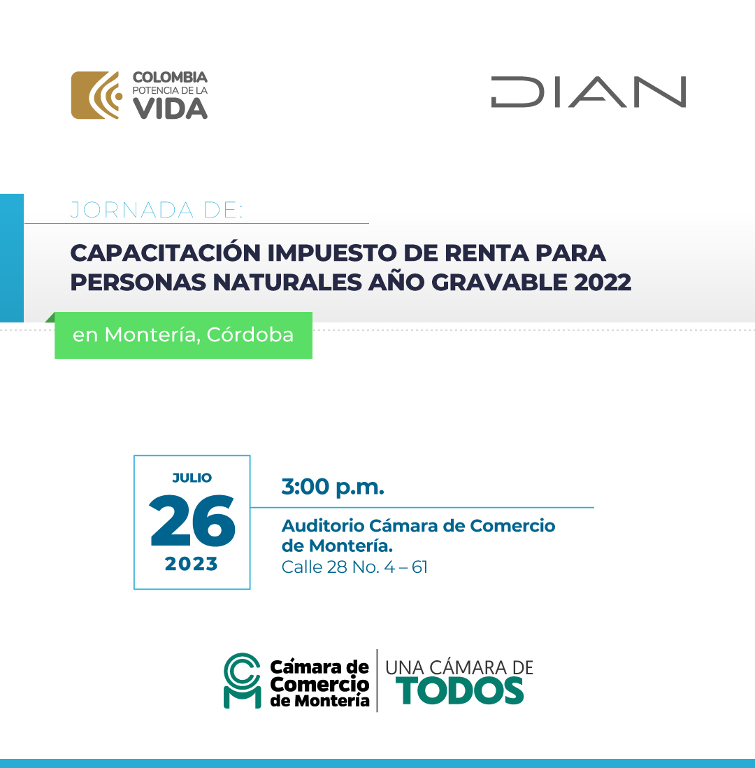 Renta para Personas Naturales | Cámara de Comercio de Montería
